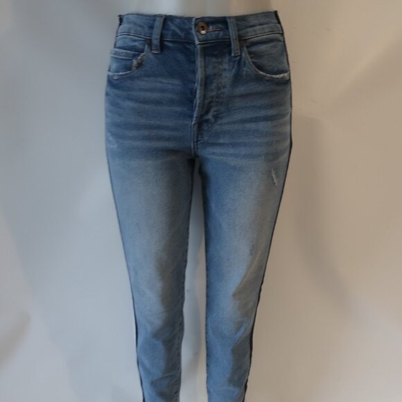 Womens Pistola Blue Nico High-Rise Sporty Side Leg Stripe Denim Jean 26 - Picture 6 of 13